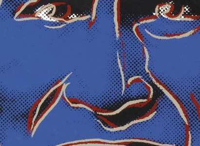 Фрагмент COWBOYS AND INDIANS GERONIMO синее лицо