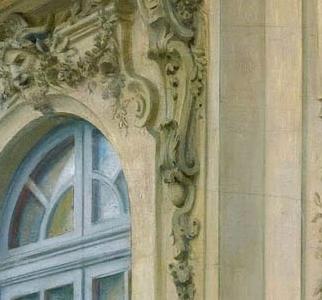 Фрагмент Дама позирующая художнику