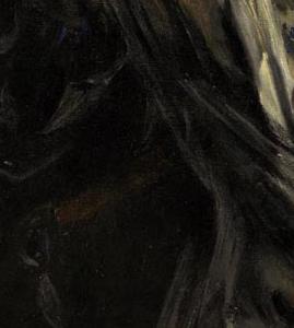 Фрагмент Дама с макетом парусника