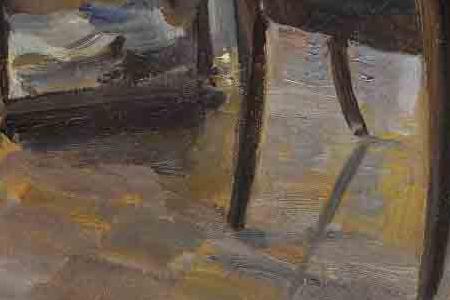 Фрагмент Дама в интерьре