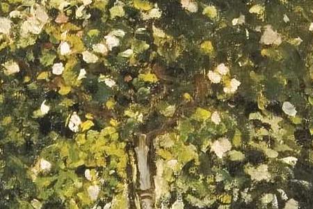 Фрагмент Дама в саду. 1867.