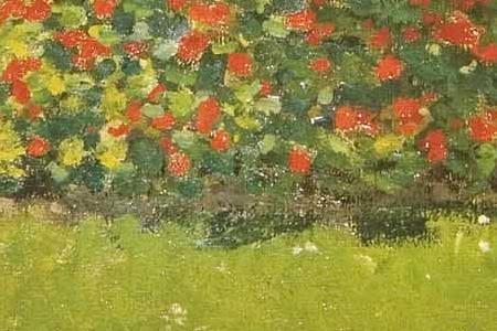 Фрагмент Дама в саду. 1867.