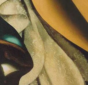 Фрагмент Дама в вечернес платье в городе