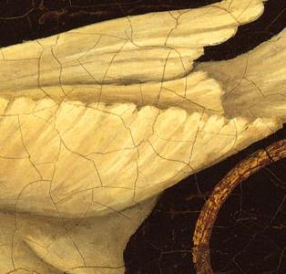 Фрагмент Декоративная композиция Птица счастья клювом вниз