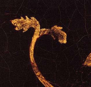 Фрагмент Декоративная композиция птица счастью клювом вверх