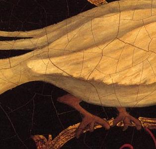 Фрагмент Декоративная композиция птица счастью клювом вверх