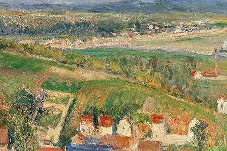 Фрагмент Деревенский пейзаж (Франция)