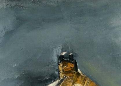 Фрагмент Деревенский пейзаж