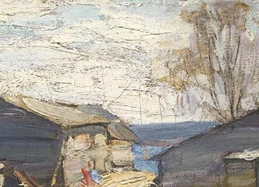 Фрагмент Деревня на севере