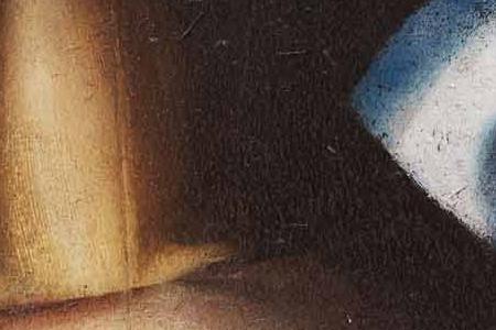 Фрагмент Девочка с голубым бантиком