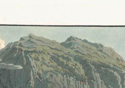 Фрагмент DIE BERGSTRASSEN DURCH DEN KANTON GRAUB NDEN NACH DEM LANGEN UND COME