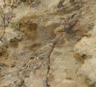 Фрагмент Дорога в снегу