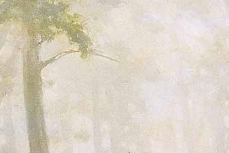 Фрагмент Дождь в дубовом лесу.1891.