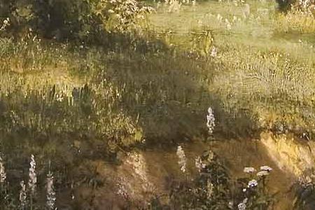 Фрагмент Дубовая роща. 1887.