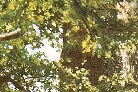 Фрагмент Дубы.1887.