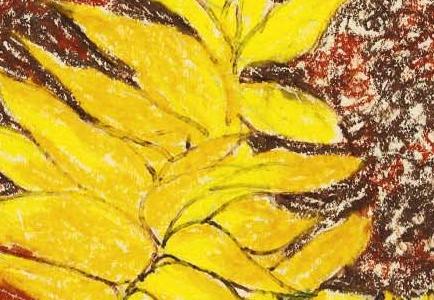 Фрагмент Два подсолнуха