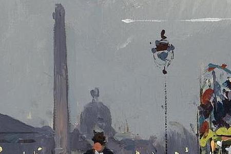 Фрагмент EVENING, PLACE DE LA CONCORDE AND THE RUE ROYALE, PARIS