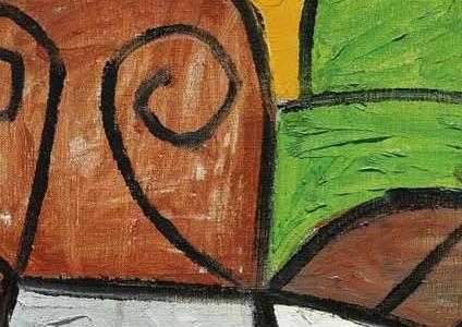 Фрагмент FEMME AU CHAPEAU VERT