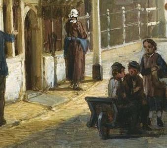 Фрагмент FIGURES IN THE STREETS OF ALKMAAR