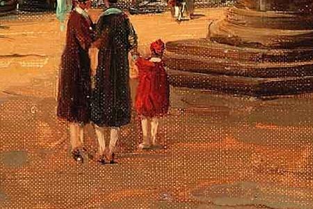 Фрагмент Figures on the Piazzetta Venice