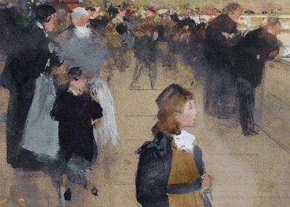 Фрагмент FILLETTES SUR LES QUAIS PLACE DU CH TELET