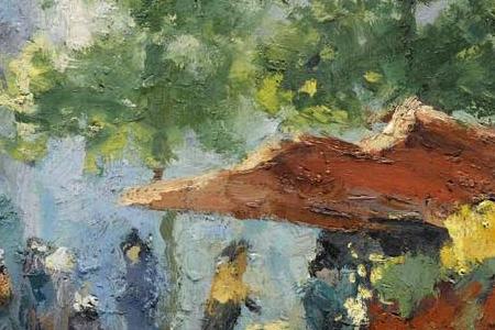 Фрагмент FLOWER MARKET AT THE MADELEINE PARIS