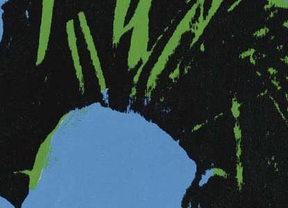 Фрагмент FLOWERS четыре голубых цветка