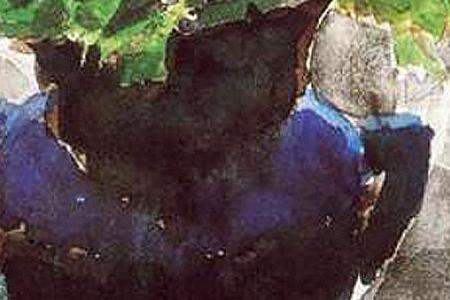 Фрагмент Flowers in a blue vase