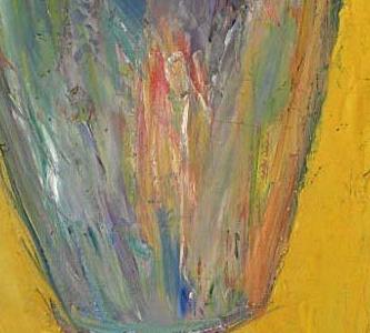 Фрагмент Flowers on a yellow table