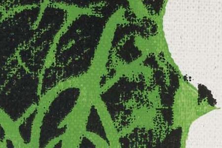 Фрагмент FLOWERS три белых и один голубой