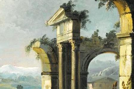 Фрагмент FOUNDATION VIEWS APOLLONIO DOMENICHINI -ACTIVE IN VENICE