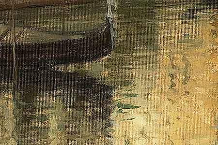 Фрагмент Gondola on a Venetian canal