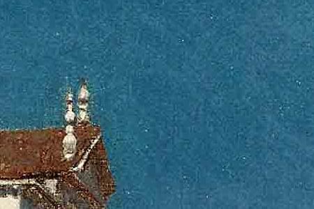 Фрагмент Gondolas at the entrance to the Grand Canal