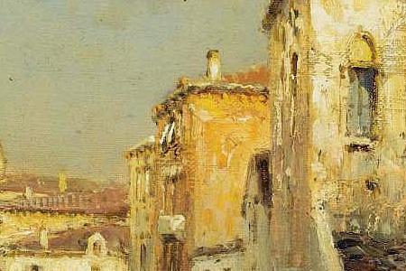 Фрагмент GONDOLE SUR UN CANAL A VENISE