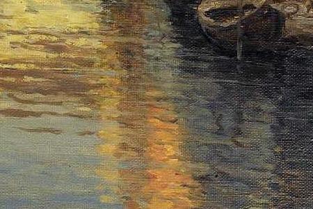 Фрагмент GONDOLE SUR UN CANAL A VENISE