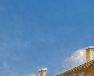 Фрагмент GONDOLIERS IN FRONT OF THE PALAZZO CAVALLI-FRANCHE