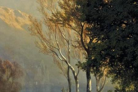 Фрагмент Горное озеро