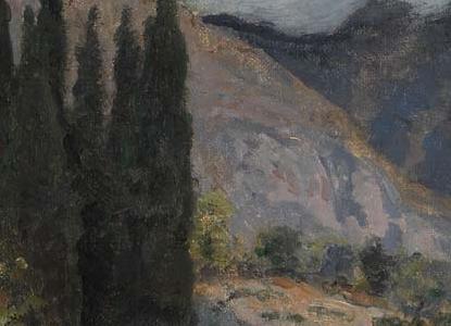 Фрагмент Горный пейзаж