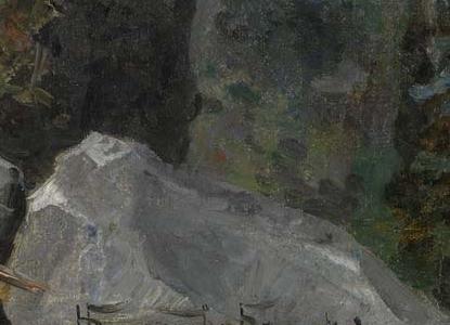 Фрагмент Горный пейзаж