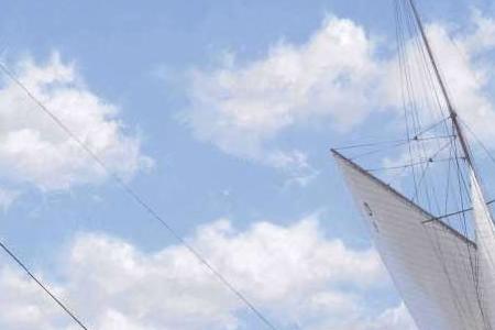 Фрагмент Hispania leads at the Gybe Mark, Solent, 1912