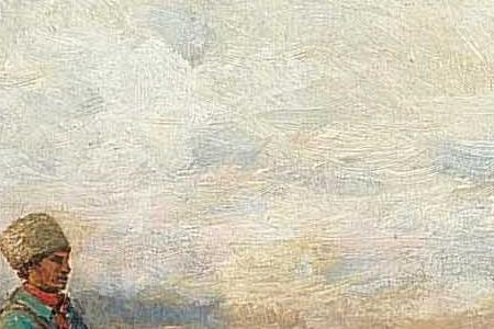 Фрагмент HORSEMEN IN THE HILLS