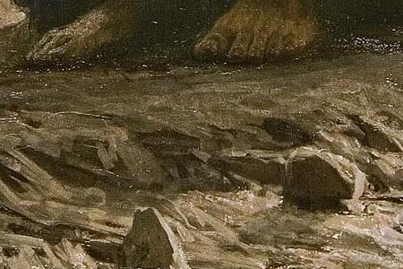 Фрагмент Христос в пустыне.1872.