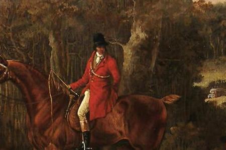 Фрагмент Huntsmen whippers in and hounds at covetside