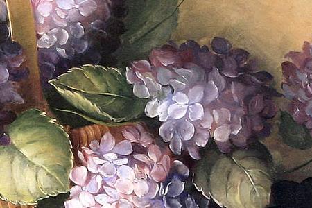 Фрагмент Hydrangeas in Violet