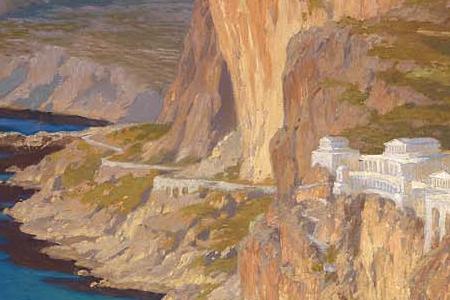 Фрагмент Idealised Representation of the Villa Jovis on the Island of Capri