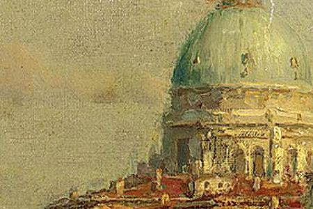 Фрагмент IEW OF THE GRAND CANAL WITH SANTA MARIA DELLA SALUTE