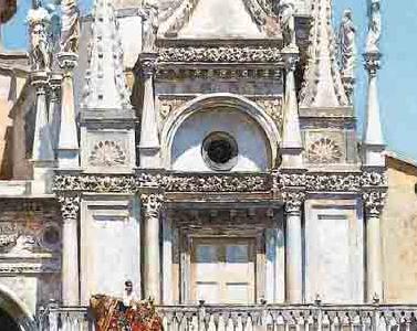Фрагмент Il cortile di Palazzo Ducale Venezia