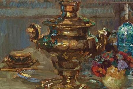 Фрагмент Интерьер с самоваром