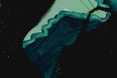 Фрагмент JASON MCCOY портрет на зеленом фоне