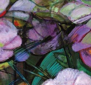 Фрагмент Jeux de fleurs sur la chemin e